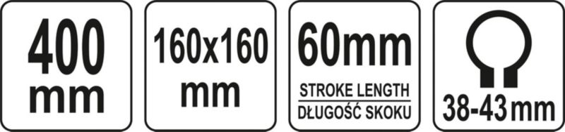 Yato boremaskinstativ 43 mm 400 mm