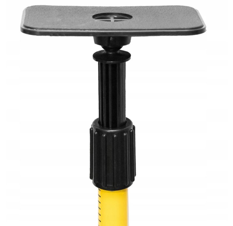 DEKO teleskopstativ 285 cm med adapter 5/8''/1/4'' til skråninger, 1 sæt