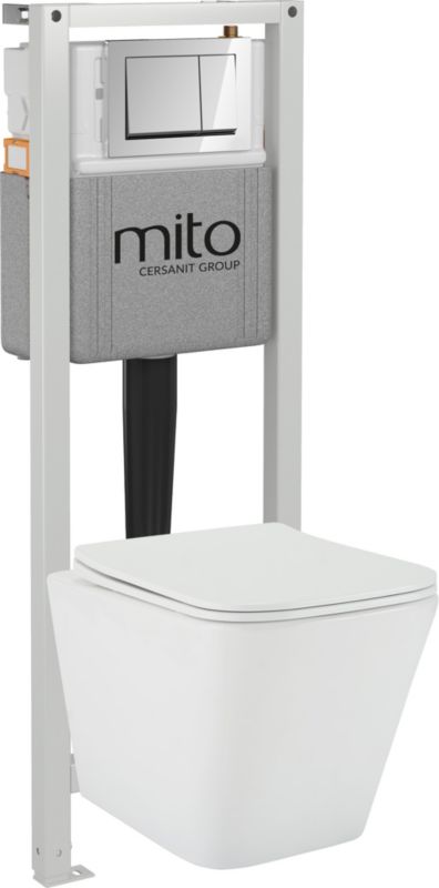 Indbygget Mito-stel med krom trykknap