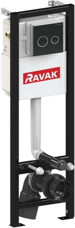 Indbygget ramme Ravak Slim 37 cm mat‑sort