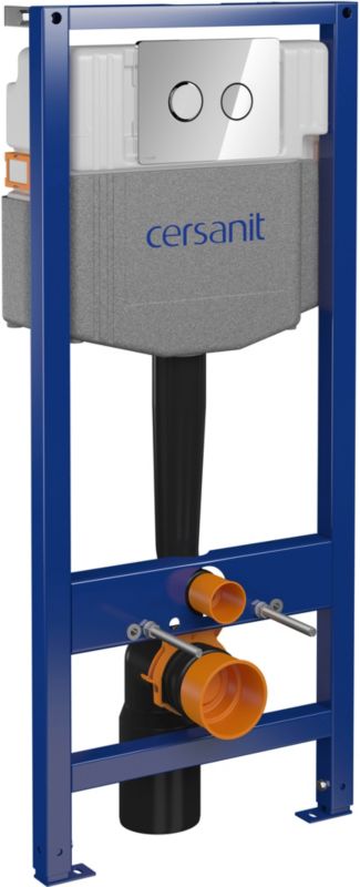 Indbygget WC-stel Cersanit Enviro med krom trykknap