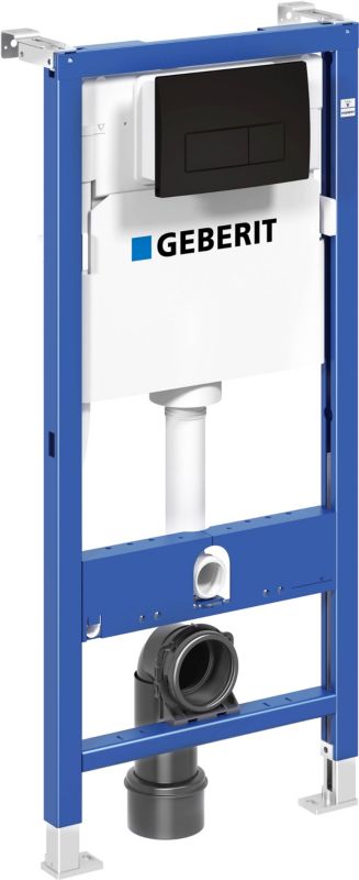 Indbygget Geberit Unifix Delta WC-stel med mat-sort knap