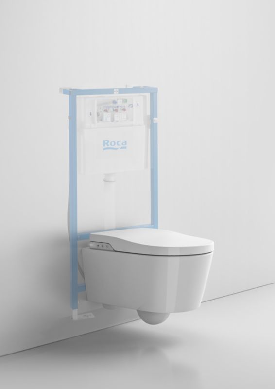 Toilet indbygningsramme Duplo One Smart 119 cm Blå