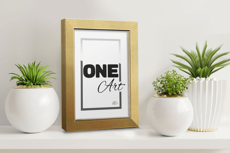 Stående ramme Hekla 20x25, guldramme til diplom, 1 stk.