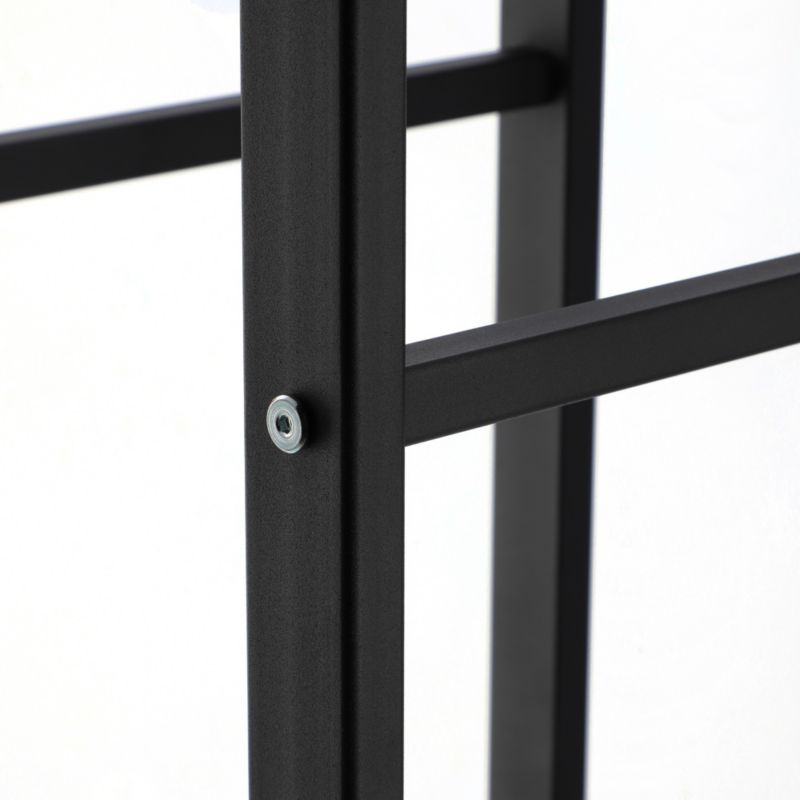 Brændereol 90 cm Sort Stål K6102