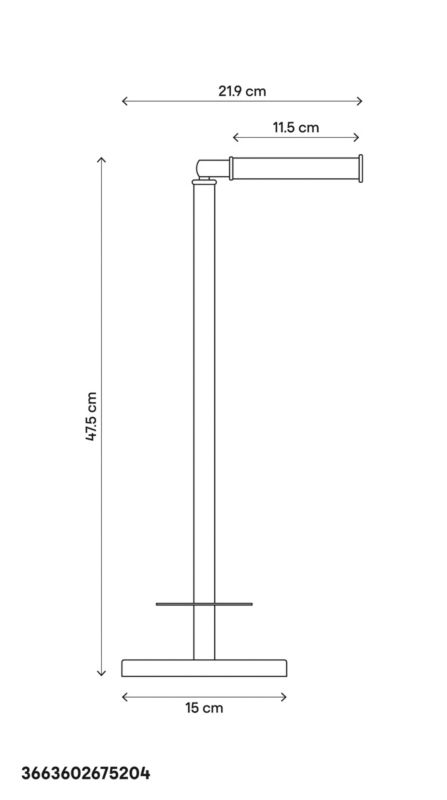 GoodHome Ormara reservetoiletpapirholder