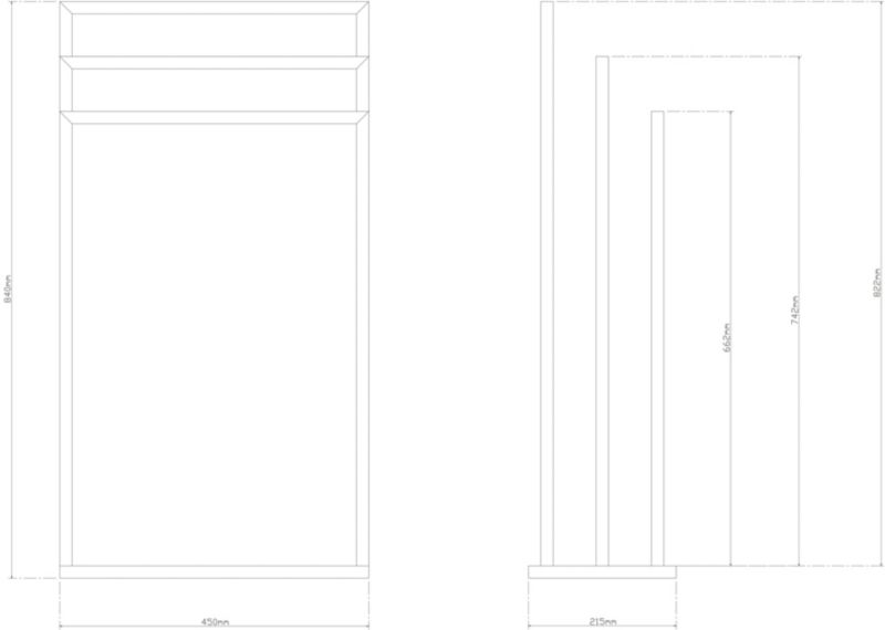 GoodHome Alessano tredobbelt håndklædestativ