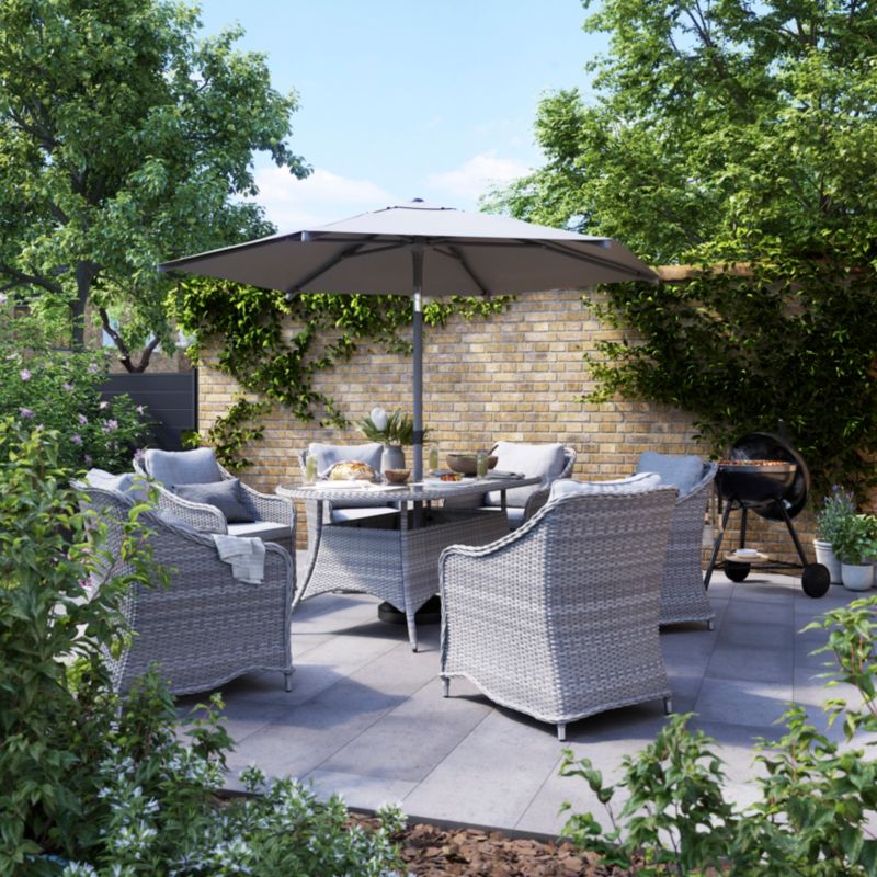 GoodHome Hamilton havebord til 6 personer