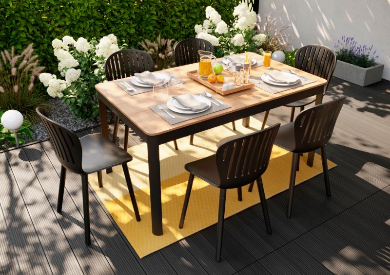 GoodHome Thilia mellemstor havebord