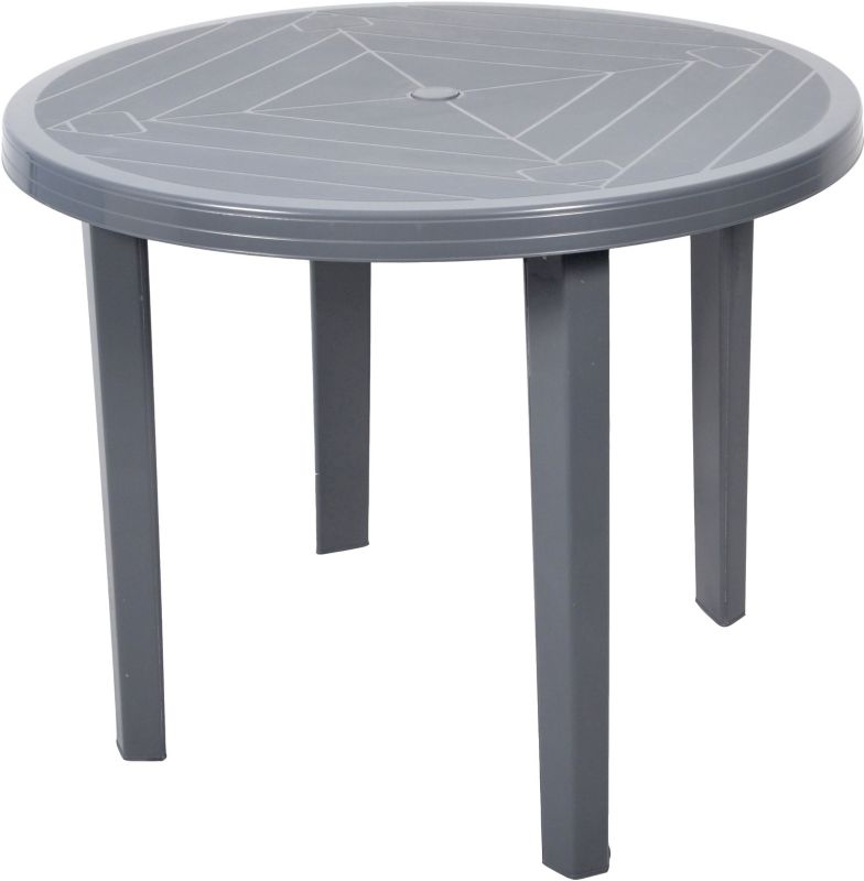 Opal rundt bord Ø 90 cm grå