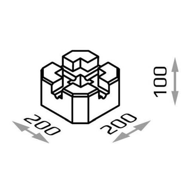 Joniec terrassefod 20 x 20 x 10 cm grå