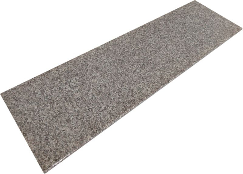 Trappeforkant 33 x 120 x 2 cm granit flammebehandlet 664 lyserød