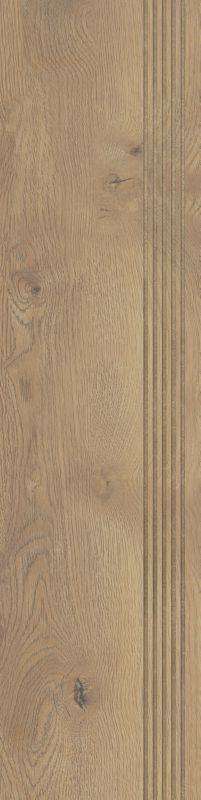 Frostbestandig glaseret trappesten Sigurd wood 30 x 120 cm honey