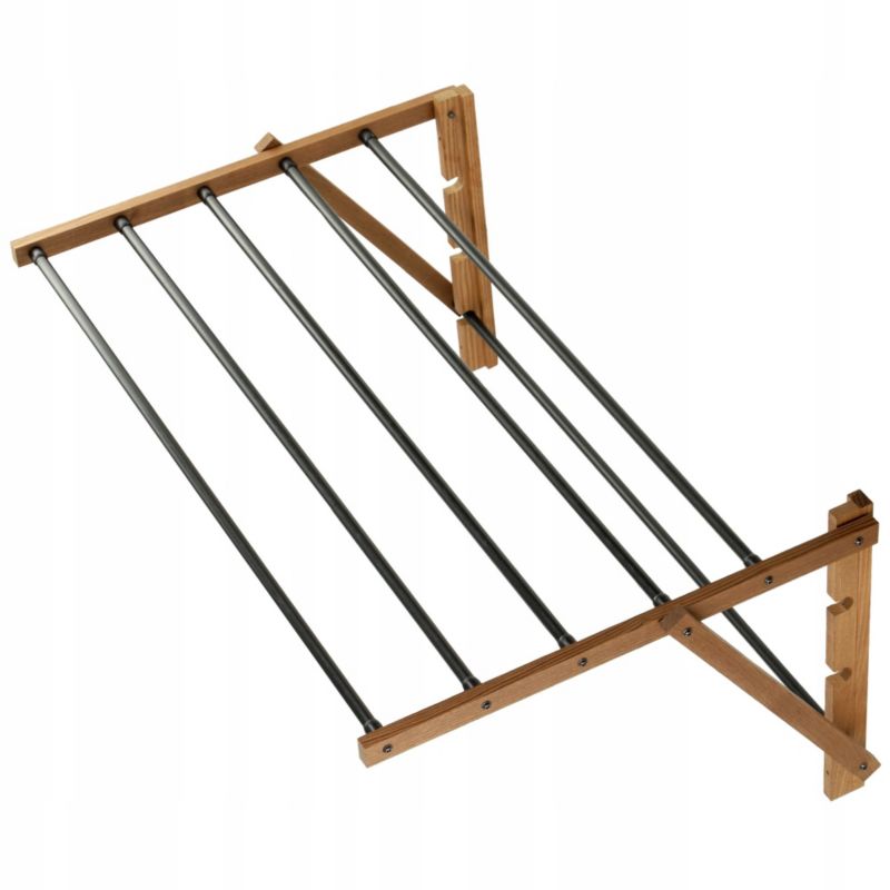 KADAX Eco vægmonteret tørrestativ i træ til badeværelse, 85 cm