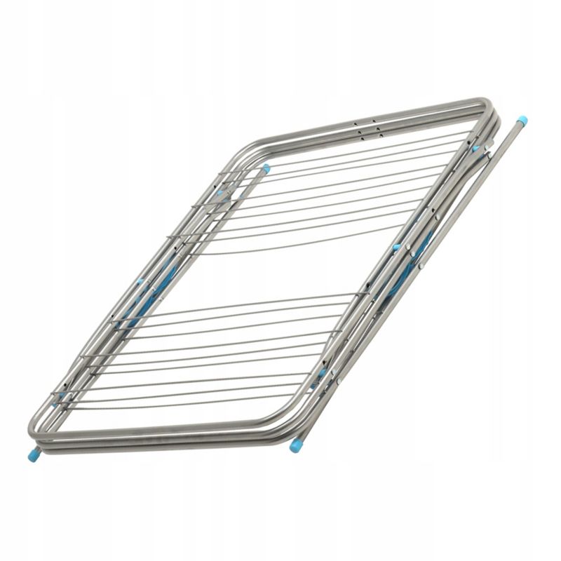 KADAX balkonstående lodret tørrestativ til tøj 20 m med 3 niveauer til tøj og undertøj