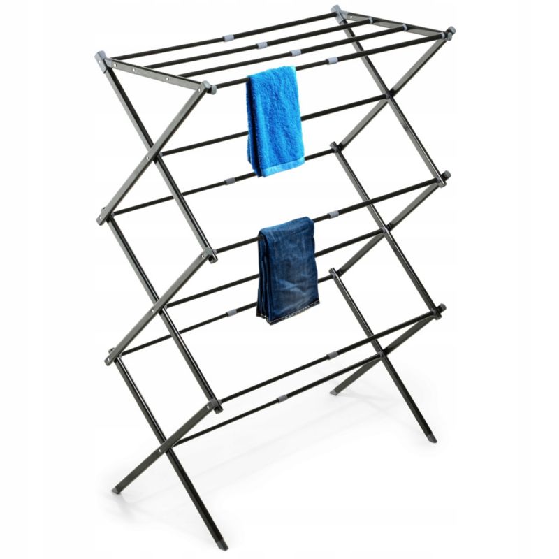 KADAX stående tørrestativ til tøj 104 cm foldbart i stål