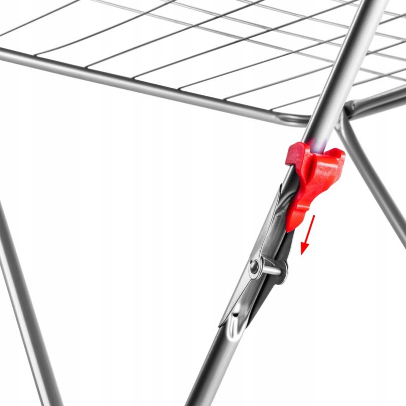 Stabil fritstående tørrestativ KADAX med 18 m tørresnor – foldbart og rummeligt til tøj og undertøj