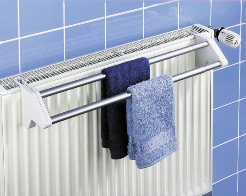 Radiator-tørrestativ Teleskopisk 62-110 cm Sølv | 4008838970454