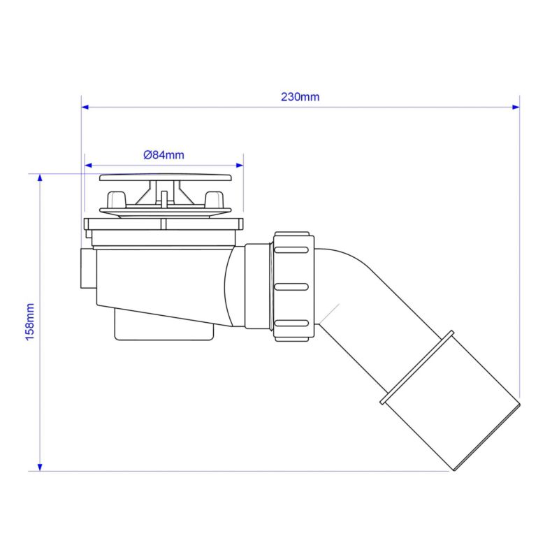 McAlpine bruseafløbssifon 40 mm