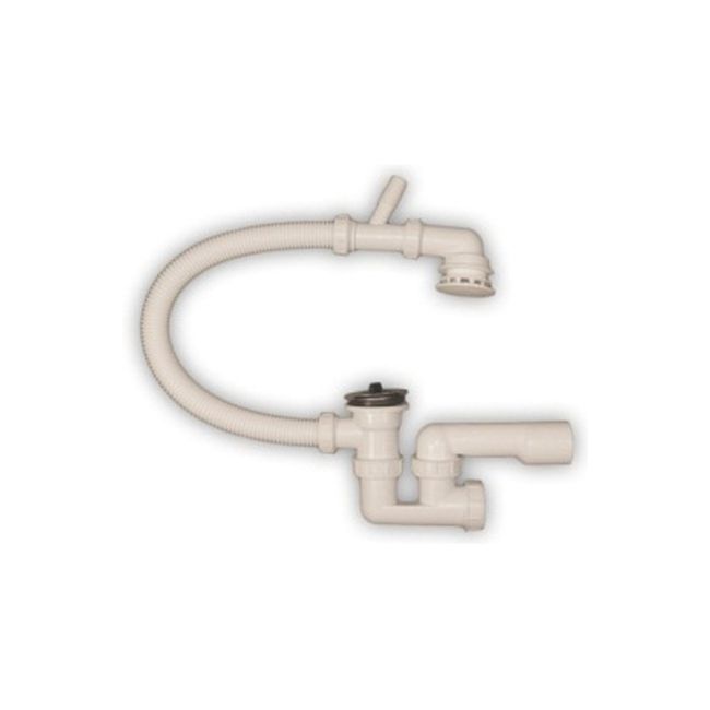 Overflademonteret afløbssifon til badekar