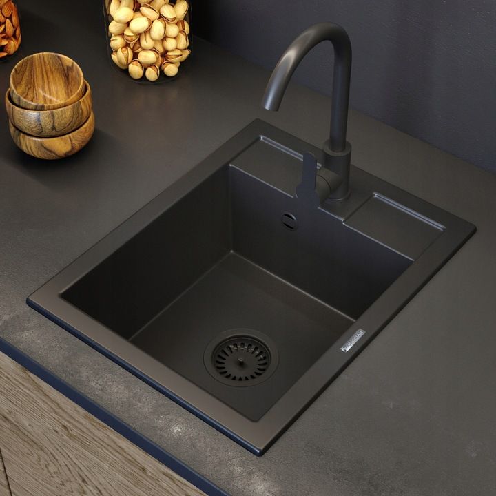 Enkeltkammer-sifon til Granitan vask, komplet sæt