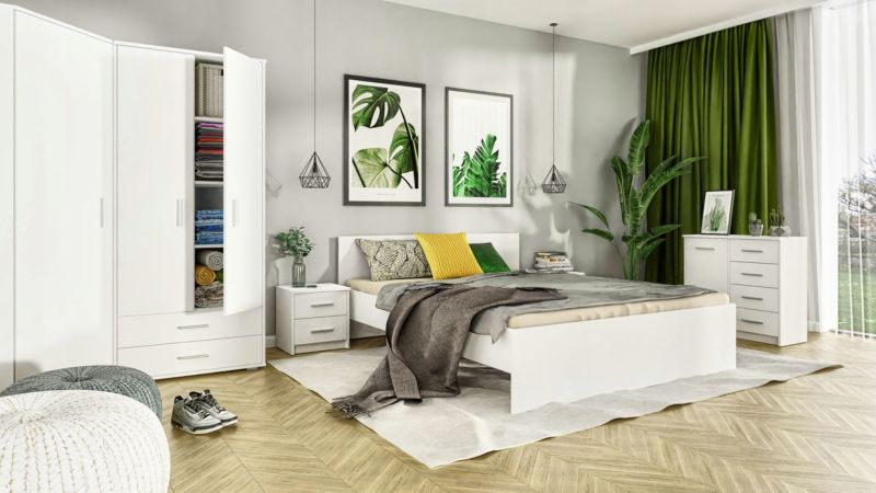 Matkam hjørneskab Bodo 1D 80x80 cm UFC hvid 1 stk.