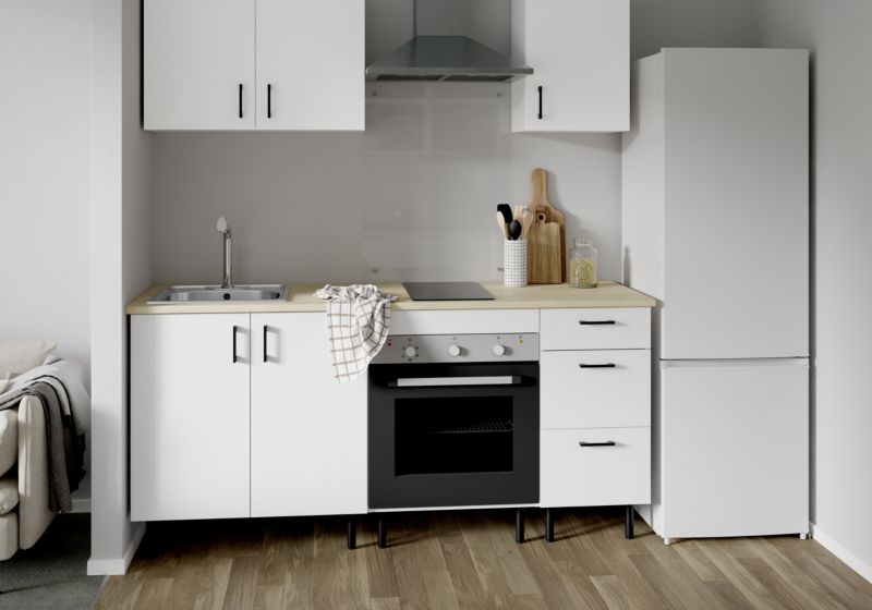 Ovnskab 60 cm Hvid