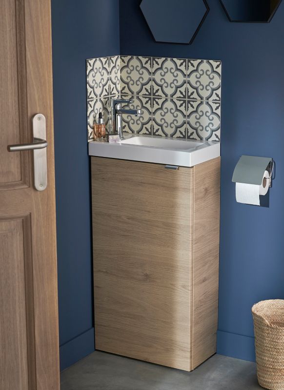 Fritstående vaskeskab GoodHome Imandra 44 cm eg