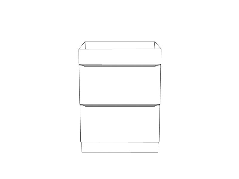 Stående vaskeskab GoodHome Imandra 60 cm hvid