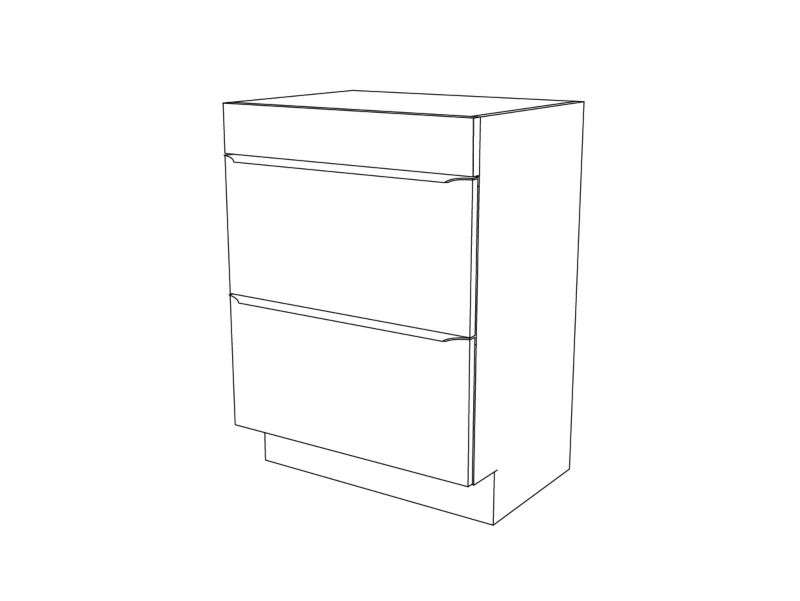 Fritstående vaskeskab GoodHome Imandra 60 cm i egetræ