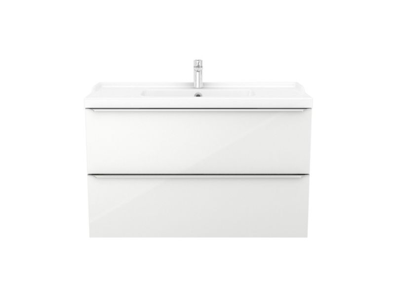GoodHome Imandra væghængt skab til vask 100 cm hvid