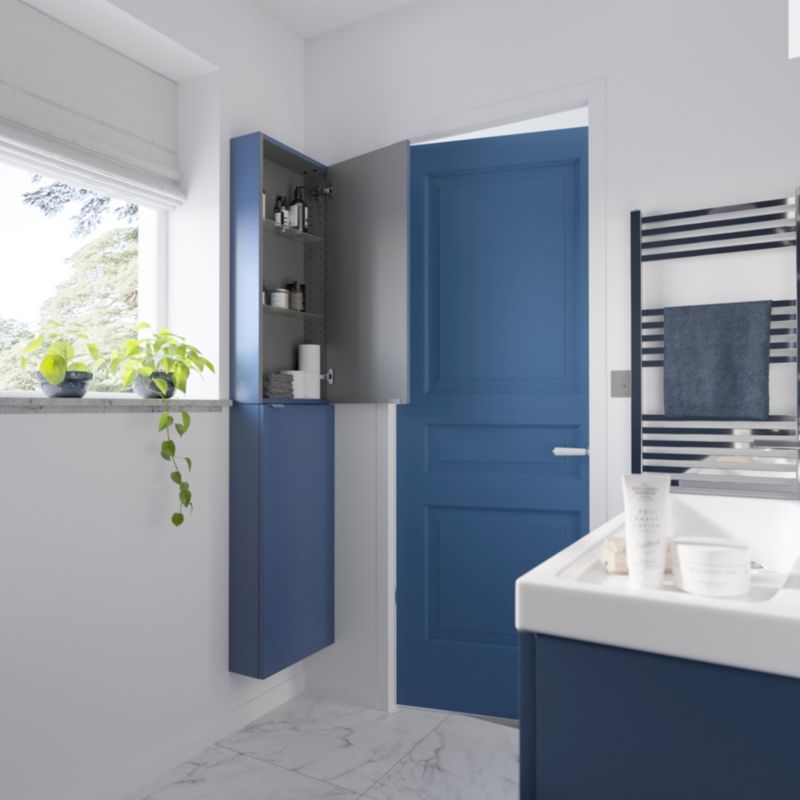 GoodHome Imandra væghængt underskab til vask 100 cm mat‑mørkeblå