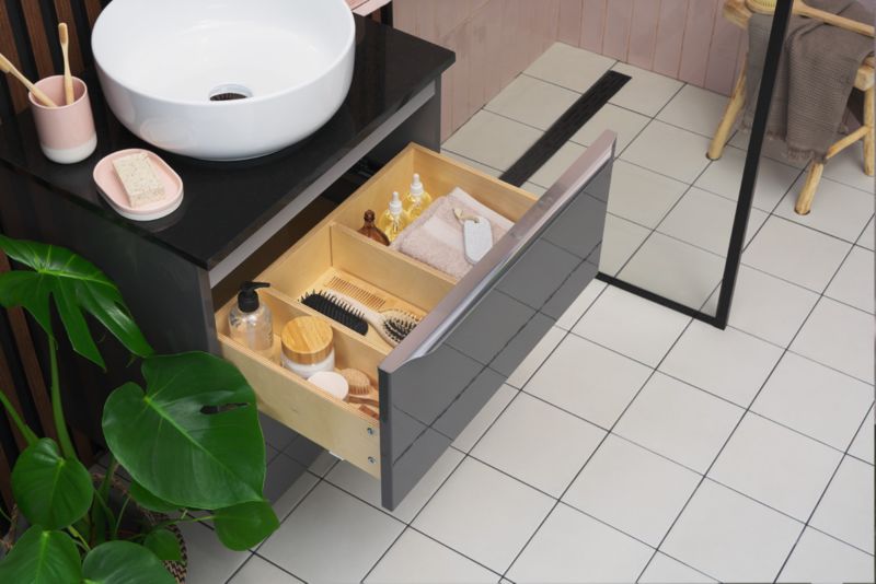 GoodHome Imandra væghængt vaskeskab 60 cm antracit