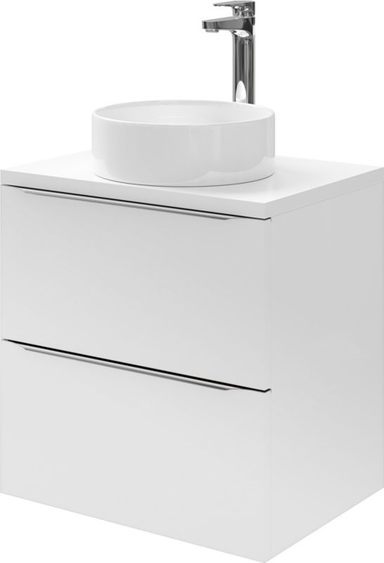 GoodHome Imandra væghængt skab til vask 60 cm hvid