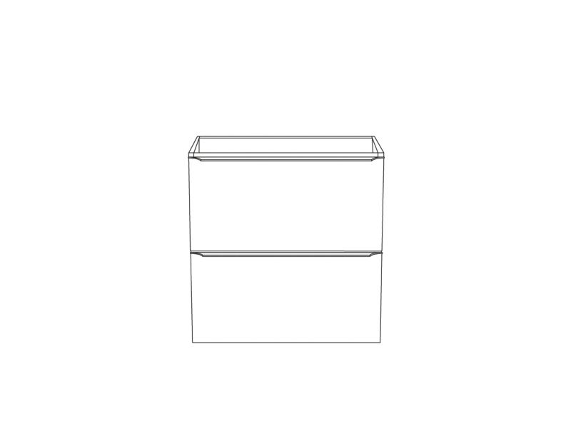 GoodHome Imandra væghængt vaskeskab 60 cm eg