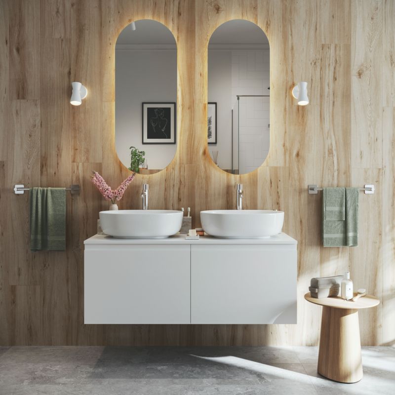 GoodHome Levanna underskab til vask 120 cm hvid