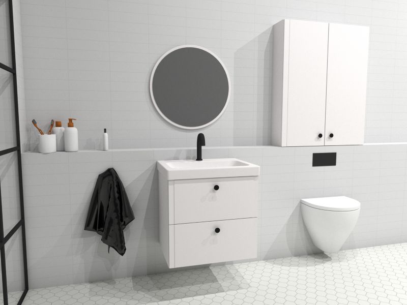 Mirano Azzura New 65 cm hvid vaskeskab