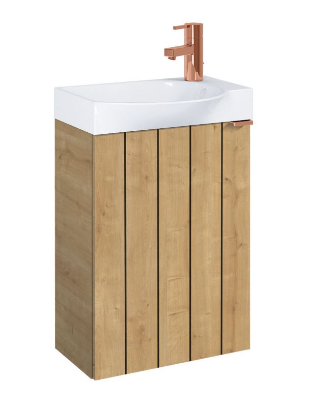 Skab til vask Roca Micro 44,5 x 60 x 24,3 cm i hamilton-eg