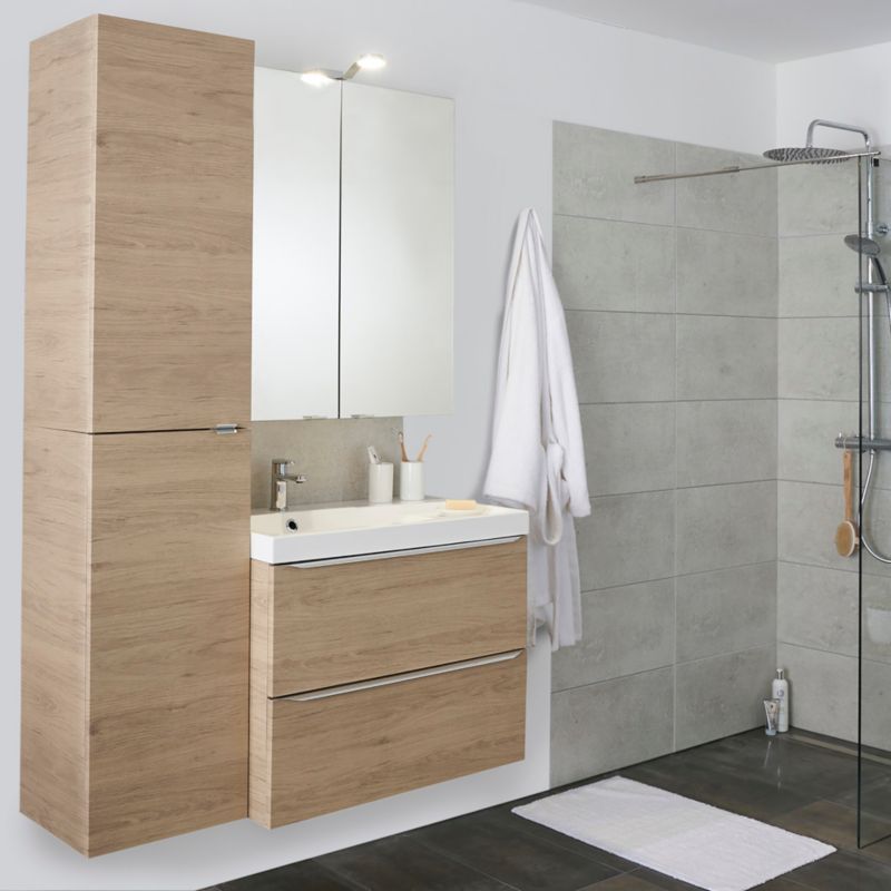 GoodHome Imandra spejlskab 80 x 90 x 15 cm