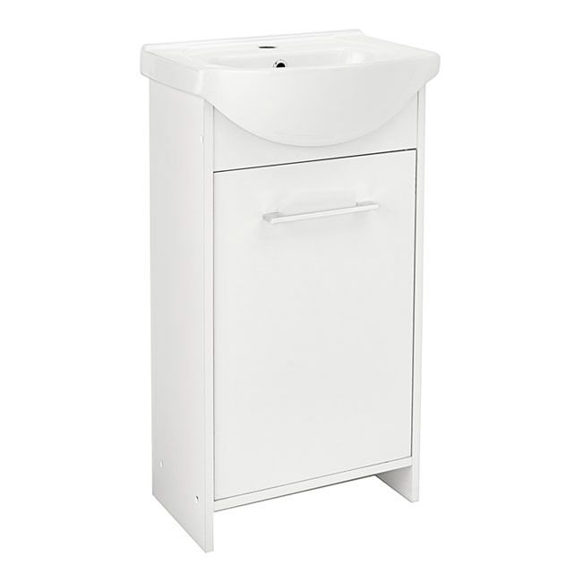 Skab med vask Deftrans Blanka 45 cm hvid