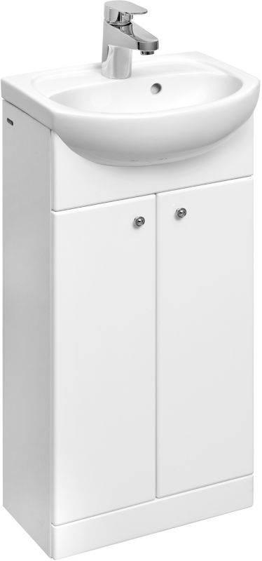 Skab med Vask 40 cm Hvid Højglans | 5906976216108