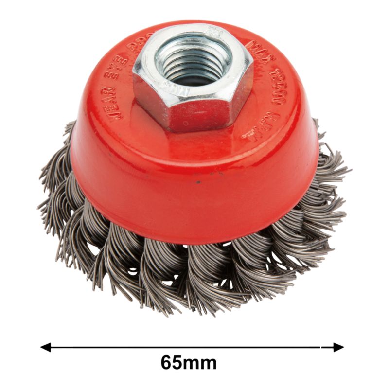 Mac Allister frontbørste med M14 møtrik 65 mm