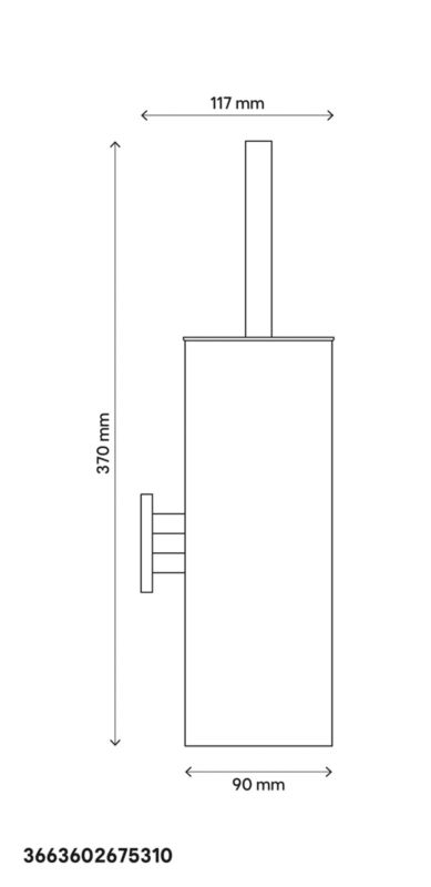 GoodHome Alessano toiletbørste