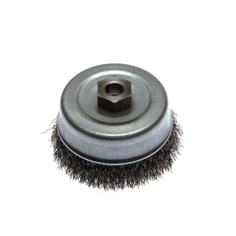 Frontbørste med M14-møtrik, stål, Ø 100 mm