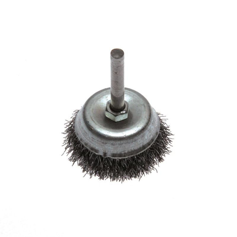 Most stål frontbørste med skaft 6 mm, Ø 60 mm