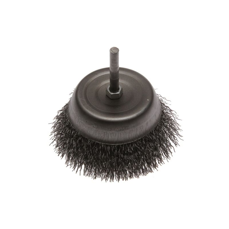 Frontbørste med skaft Most stål 6 mm Ø 80 mm