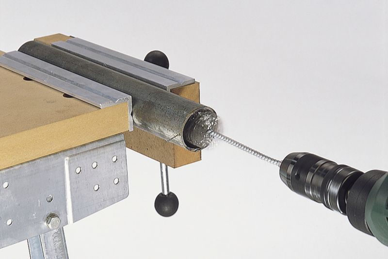 Cylindrisk stålbørste 38 x 55 x 200 mm wolfcraft 2128000