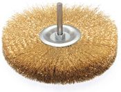 Skivebørste Most med skaft 6 mm messing Ø 120 mm