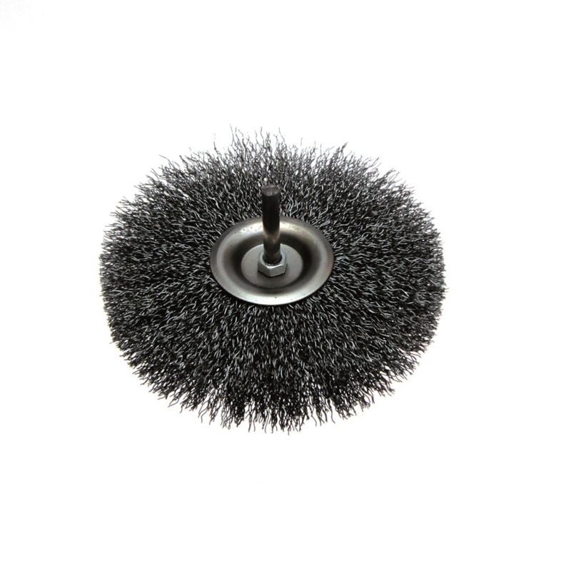 Skivebørste med skaft Most stål 6 mm Ø 120 mm