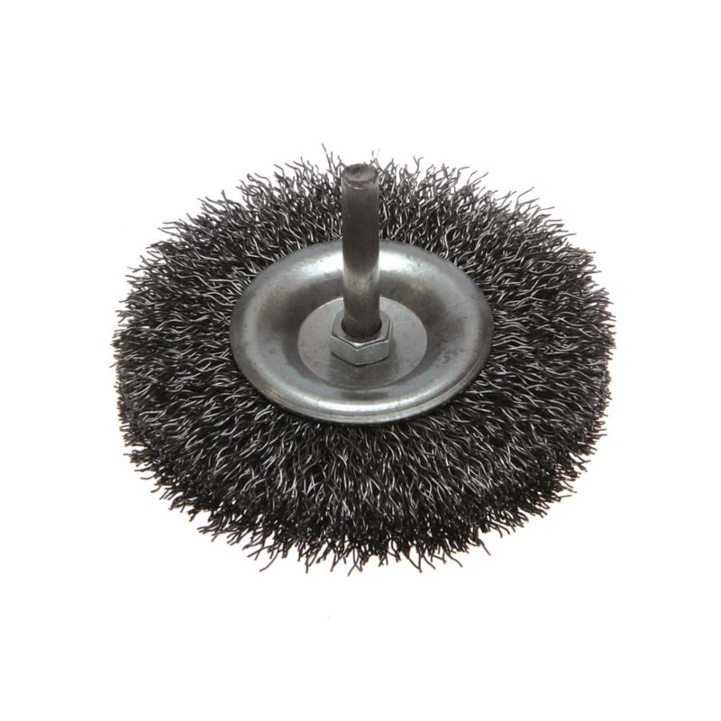 Skivebørste med skaft Most stål 6 mm, Ø 80 mm